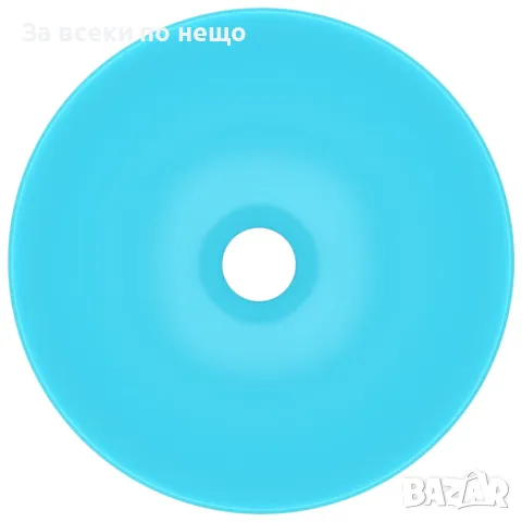 Керамична мивка за баня, светлозелена, кръгла Код P213, снимка 2 - Мивки - 49489002