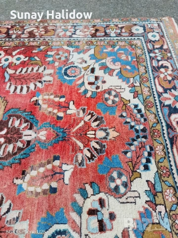 Ръчно тъкан Хамадански килим, снимка 6 - Килими - 51632833