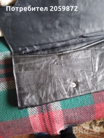 чанта клъч - естествена кожа, снимка 3 - Чанти - 35833831