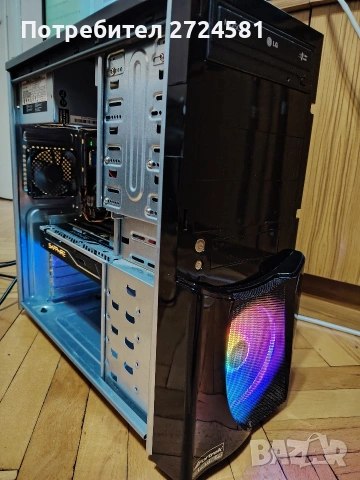 Много бърз геймърски компютър Intel Core i7 Radeon RX480 8GB SSD 120GB