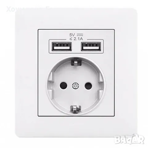 Контакт с 2 USB порта за зареждане на телефон