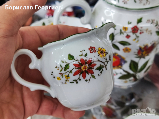 Немски порцелан Сервиз за чай  Seltmann Weiden- Barock, снимка 8 - Сервизи - 44758671