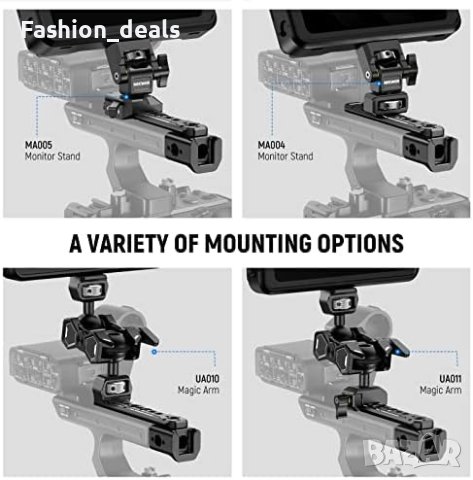 Нов удължител релса за фотоапарат XLR дръжка на Sony камера снимки, снимка 5 - Чанти, стативи, аксесоари - 41456728