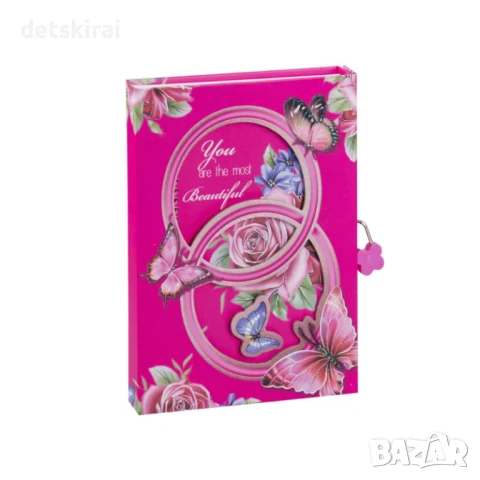 Тефтер в кутия - таен дневник с ключе цветя и пеперуди, снимка 3 - Образователни игри - 51313704