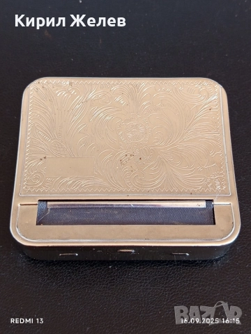 Стара метална машинка за свиване на цигари 50532, снимка 5 - Други ценни предмети - 51734447