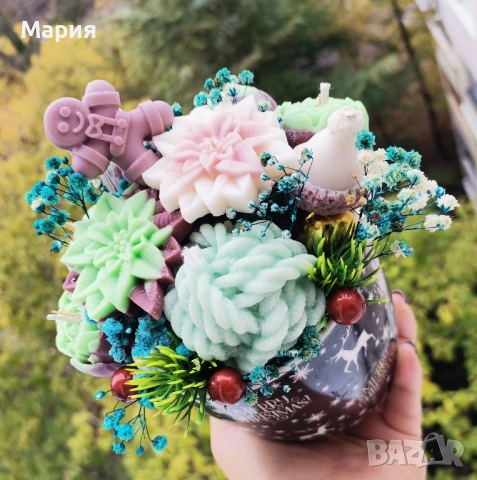 Коледни Букети , снимка 9 - Изкуствени цветя - 52332137