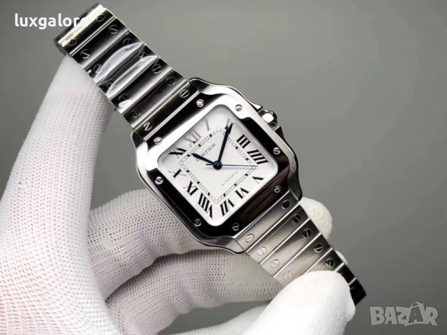Унисекс часовник Cartier Santos de Cartier с автоматичен механизъм, снимка 2 - Мъжки - 41977619