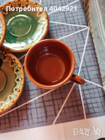 Керамични чинии за чаши за кафе или чай, снимка 2 - Чинии - 50725504