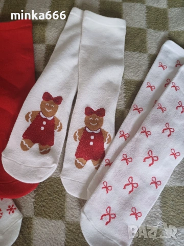 5чифта памучни чорапи 35-38, снимка 2 - Дамски чорапи - 53015990