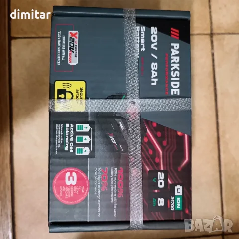 20v/8AH Parkside performance bluetooth Батерия .Нова 3г Гаранция, снимка 2 - Винтоверти - 56074962