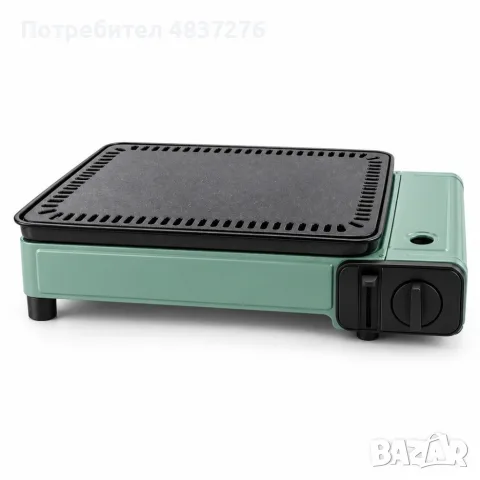 Преносим газов Котлон с грил плоча, снимка 4 - Газови котлони - 56085330