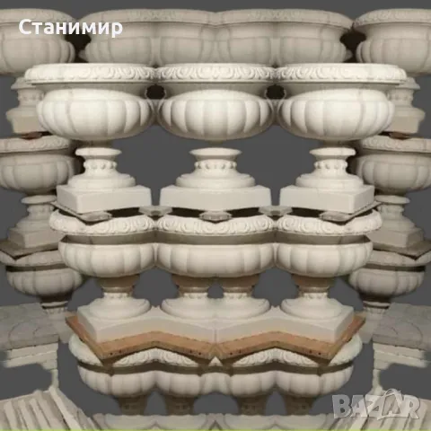 циментови кашпи, снимка 2 - Саксии и кашпи - 48696722