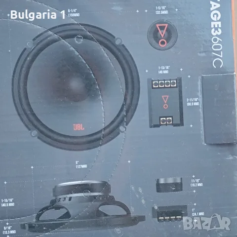 JBL Stage 3 607c говорители пищялки аудиосистема за кола, снимка 7 - Тонколони - 56295516