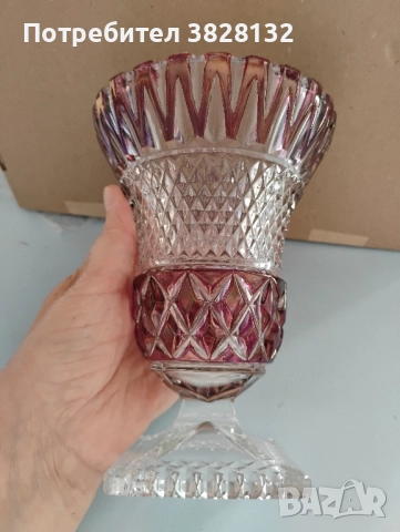 кристална ваза, снимка 4 - Вази - 51774125