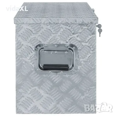 vidaXL Алуминиева кутия, 90,5x35x40 см, сребриста(SKU:142940), снимка 2 - Други - 48764007