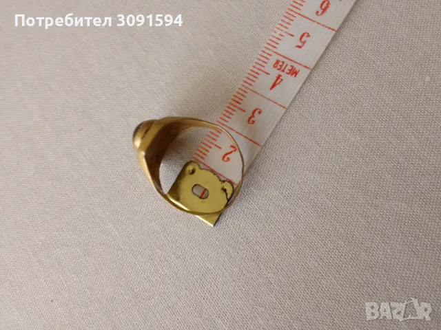 Македонски БРОНЗОВ ПРЪСТЕН, снимка 2 - Бижутерийни комплекти - 48071565