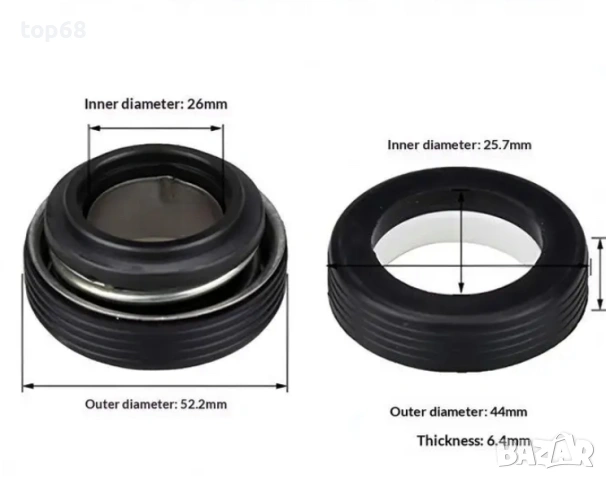 Фибър за бензинова водна помпа 4 цола, снимка 3 - Резервни части за машини - 53643573