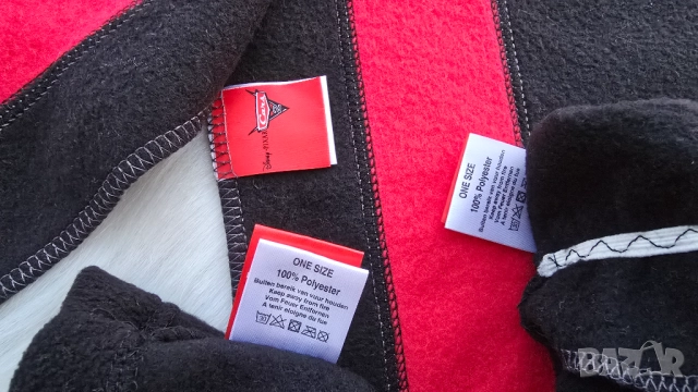 Шапка шал и ръкавици Маккуин Светкавицата 5-8 години - НОВ, снимка 14 - Шапки, шалове и ръкавици - 52733122