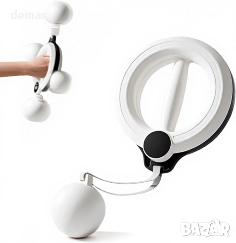 Тренажор за ръце за мъже и жени, оборудване за упражнения за ръце, 360° фитнес обръч за ръце