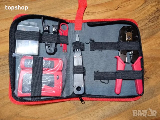 НОВИ Комплект инструменти за тестване на мрежови кабели и ремонт от 7 части, снимка 2 - Гедорета - 50502585