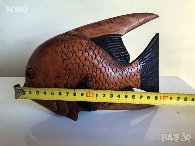Страхотна Риба-Дърворезба, снимка 8 - Статуетки - 52150875