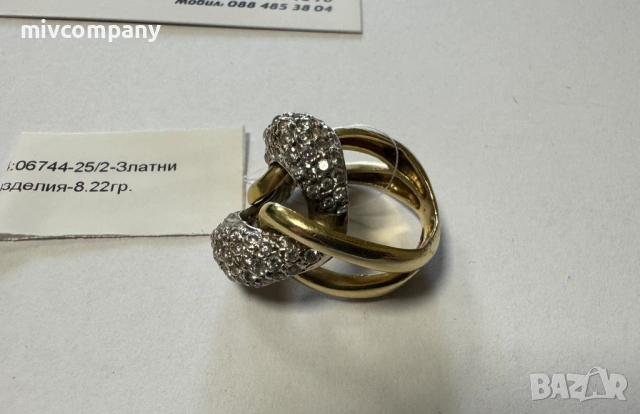 Златен пръстен 8.22гр., снимка 6 - Пръстени - 53429751