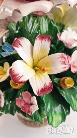 Порцеланово цвете - Capodimonte, снимка 4 - Декорация за дома - 52068867
