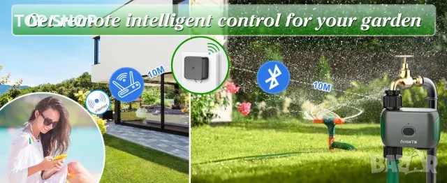 WiFi програматор за вода и поливни системи с хъб AnseTo, снимка 11 - Напояване - 48505084