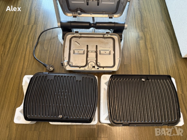 Грил Tefal OptiGrill+ GC712D34. Пълен комплект, снимка 5 - Скари - 52693147