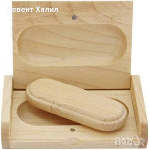 Дървена флашка 16 gb USB 3.0, с кутийка, флаш памет, подходяща за подарък, снимка 2 - USB Flash памети - 44172479