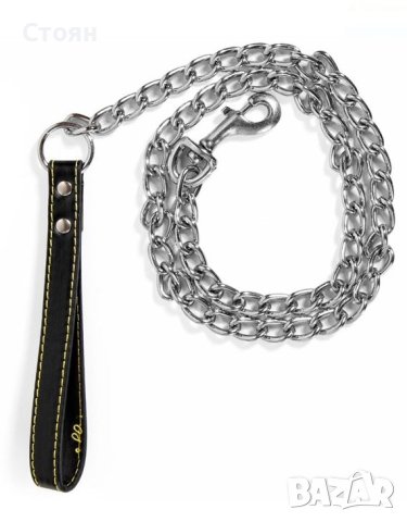 Кучешка верига Chrome 120x4 - черен