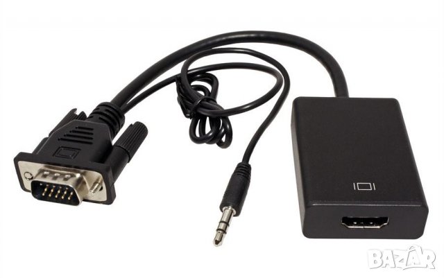 КОНВЕРТОР  АДАПТЕР  от VGA  към HDMI , снимка 2 - Кабели и адаптери - 33856185