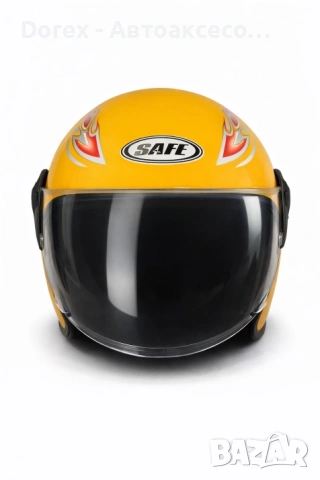 Каска с визьор за мотор, скутер, ATV - различни цветове, снимка 6 - Аксесоари и консумативи - 53857541