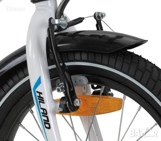 Детски велосипед Hiland, 16", Бял, снимка 4 - Детски велосипеди, триколки и коли - 49740296