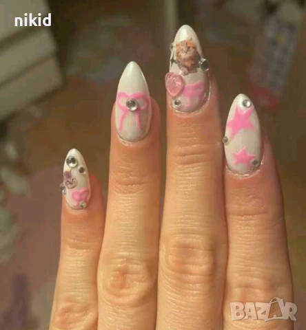 STZ- CS288 коте котета котки татос слайдер ваденки водни стикери за нокти маникюр, снимка 5 - Продукти за маникюр - 51381022