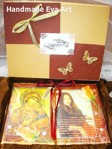 Подарък за 8-ми Март- Книга с икона/ снимка и поздрав по избор, снимка 5 - Подаръци за жени - 53477382