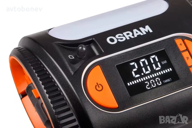 Компресор за гуми с дигитален дисплей OSRAM TYREINFLATE 2120 - 12V, снимка 6 - Аксесоари и консумативи - 53583295