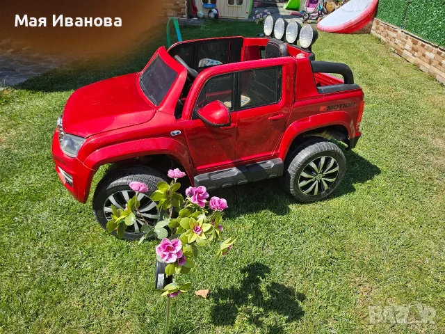 Акумулаторен джип фолксваген амарок, снимка 3 - Електрически играчки - 55776565