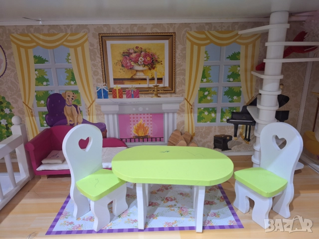 Огромна дървена къща , снимка 3 - Кукли - 52896788