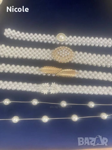Уникални колани перлени, сребърни и златни, снимка 16 - Колани - 44553992