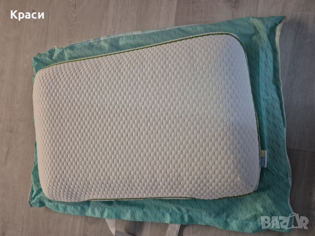 Възглавница с мемори пяна SleepMe Memory Green Tea 60×40×12 см