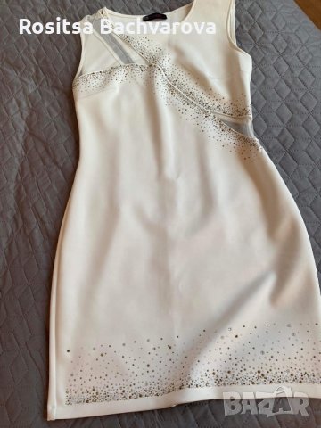 Бяла рокля, L размер, снимка 18 - Рокли - 28339973