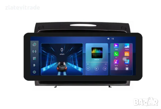 MERCEDES-BENZ SLK R171 - 9" Андроид Навигация ЧЕРЕН, 9410, снимка 3 - Навигация за кола - 36745710
