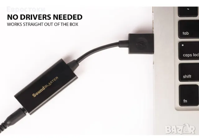 Звукова карта Creative Labs Sound Blaster Play! 3, външен USB звуков адаптер за Windows и Mac, снимка 4 - Кабели и адаптери - 50113971