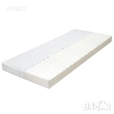 vidaXL Матрак, 90x200 см, 7 зони, PU пяна, 10 см, H2, H3（SKU:282804）, снимка 1 - Спални и легла - 48851816