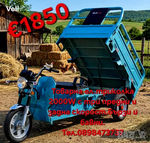 Електрическа товарна карго триколка S800
