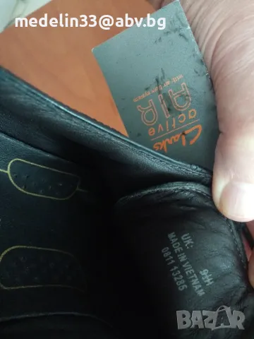 Clarks Active Air-мъжки луксозни обувки ест. кожа, 44 номер, съвсем нови, снимка 8 - Официални обувки - 47269361