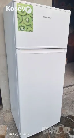  Хладилник с горна камера Crown DF-240WH, 206 l, F, Бял