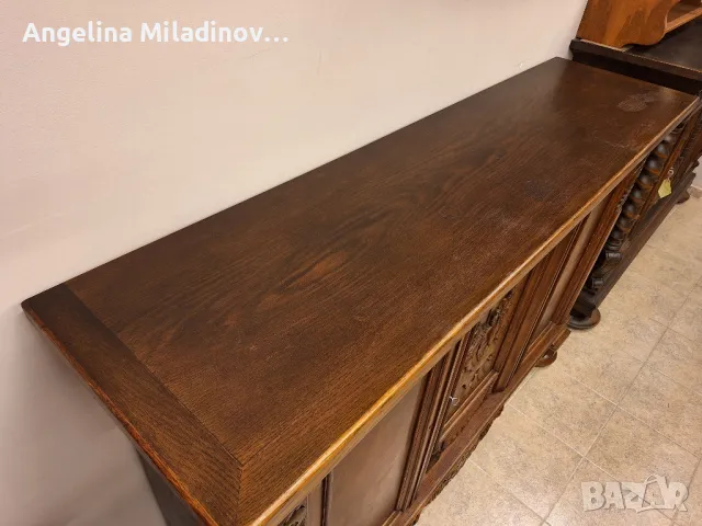 Комод, скрин, бюфет, шкаф с дърворезба , снимка 12 - Шкафове - 49358679