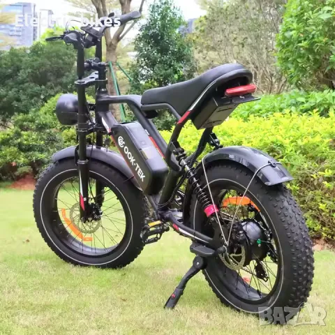 Ретро Електрически Fat Bike 1000W – Перфектен за град и офроуд, снимка 2 - Велосипеди - 49715366